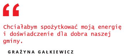 Grażyna Gałkiewicz dla "Nowego Rzgowa"